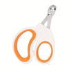 Stainless steel nail clippers for dog and cat with orange handles