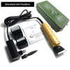 A set of professional corded pet clippers including a power unit, cord, and clipper blade.