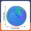 Helles blaues, interaktives Spielball für Haustiere mit bunten Lichtakzenten.