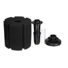 Black biochemical sponge filter designed for aquarium air pumps.