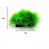 A dense, bright green artificial plant used for fish tank decor, measuring 6cm high and 7cm wide.