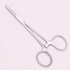 A pair of professional stainless steel pet forceps with fine tips.