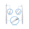 Stainless steel aquarium tweezers set showing various tips and a non-slip handle.