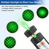 Grüner Starlight-Effekt LED-Laser-Zeigestock-Trainingslampe, die einen hellen Strahl ausstrahlt.