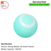 A light blue, spherical electronic toy with a power switch and operating mode indicator.