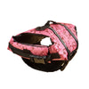 Gilet de sauvetage pour chien rose et noir réfléchissant, conçu pour la nage et la sécurité