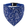 Blanesmuster-Bandana mit schwarzem, verstellbarem Riemen für einen Tierhalsband