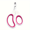 Stainless steel nail clippers for dog and cat with pink handles