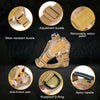 A tactical dog harness featuring a wear-resistant buckle, removable velcro patch, and nylon handle for training.