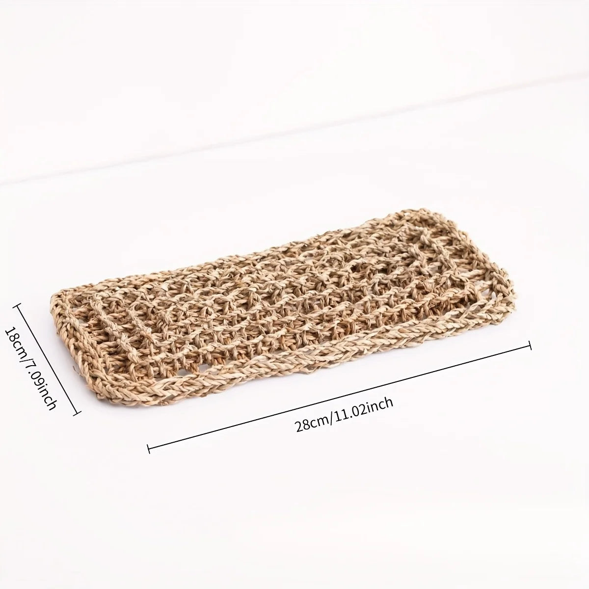 Transat tissé rectangulaire pour reptiles et lézards, couleur beige naturel.