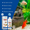 YEGBONG CLEAR Balance Cycle aquarium water clarifier for fish tanks shown next to a goldfish.